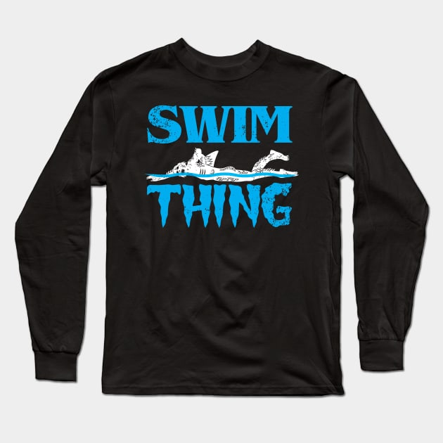 Mens Swim Thing Swimming Long Sleeve T-Shirt by atomguy